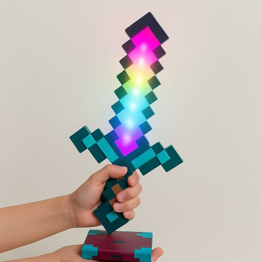 PixelSword - נורת לילה צבעונית וזוהרת לילדים